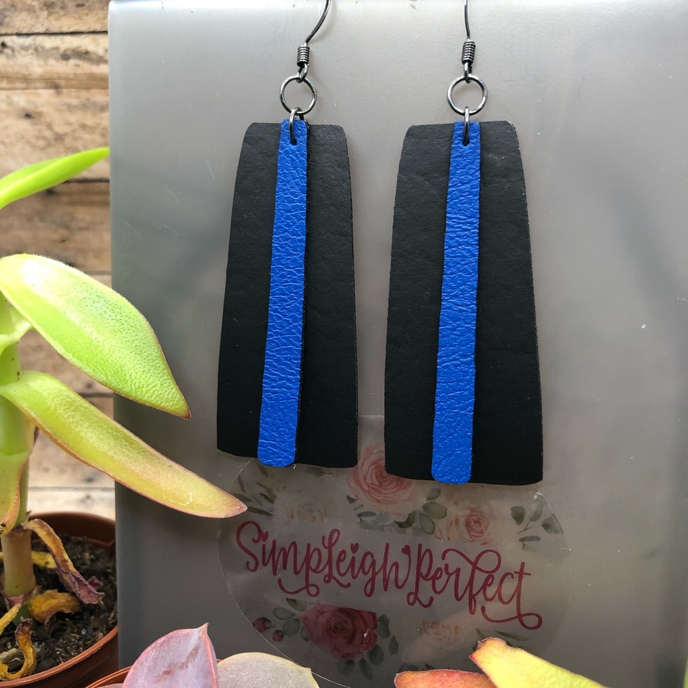 🖤💙🖤 #ThinBlueLine Earrings 👮🏻‍♂️🚔👮🏼